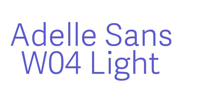 Adelle Sans W04 Light Font