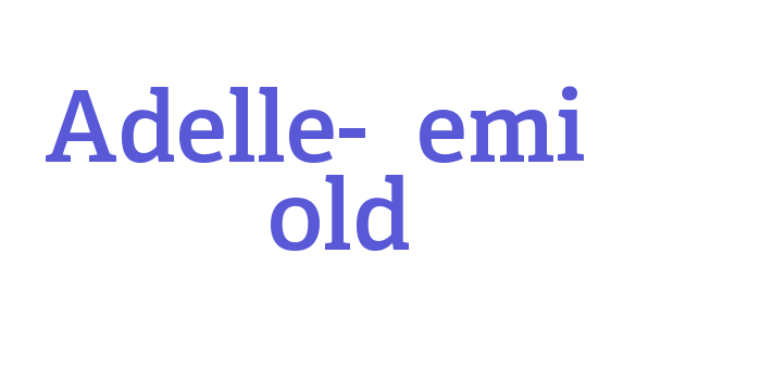 Adelle-Semi Bold Font Download