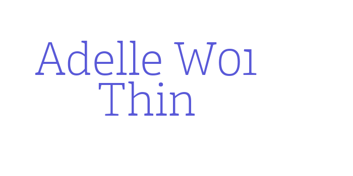 Adelle W01 Thin Font Download