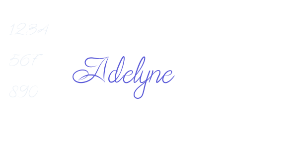 Adelyne font