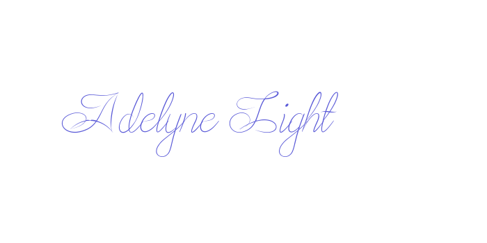 Adelyne Light Font Download