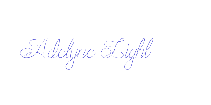 Adelyne Light Font