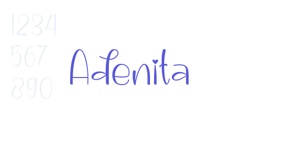 Adenita font free