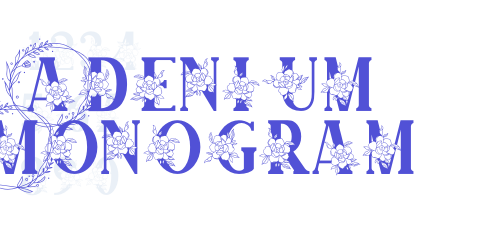 Adenium Monogram-font-download