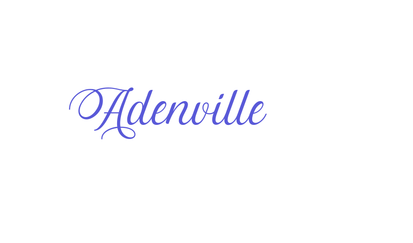 Adenville Font