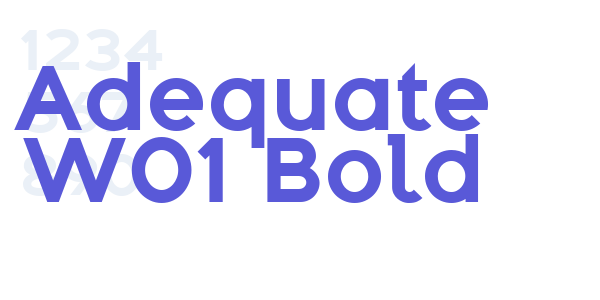 Adequate W01 Bold font free