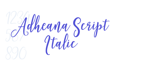 Adheana Script Italic-font-download
