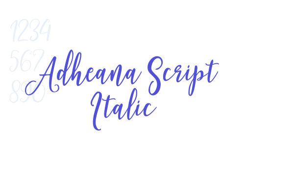 Adheana Script Italic