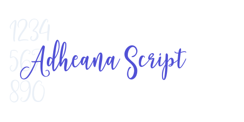 Adheana Script-font-download