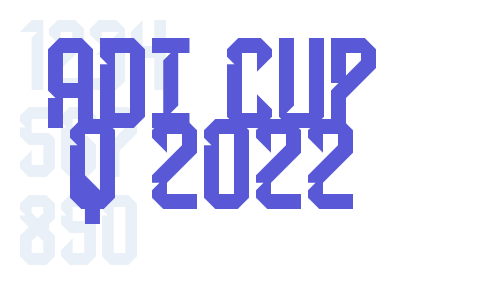 Adi Cup Q 2022 Font