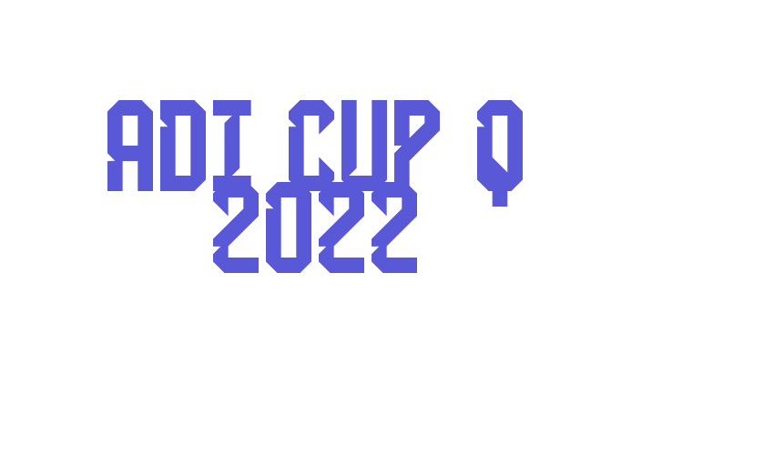 Adi Cup Q 2022 Font