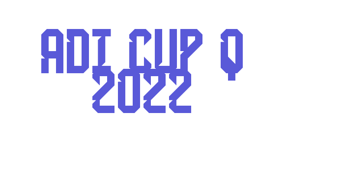 Adi Cup Q 2022 Font Download