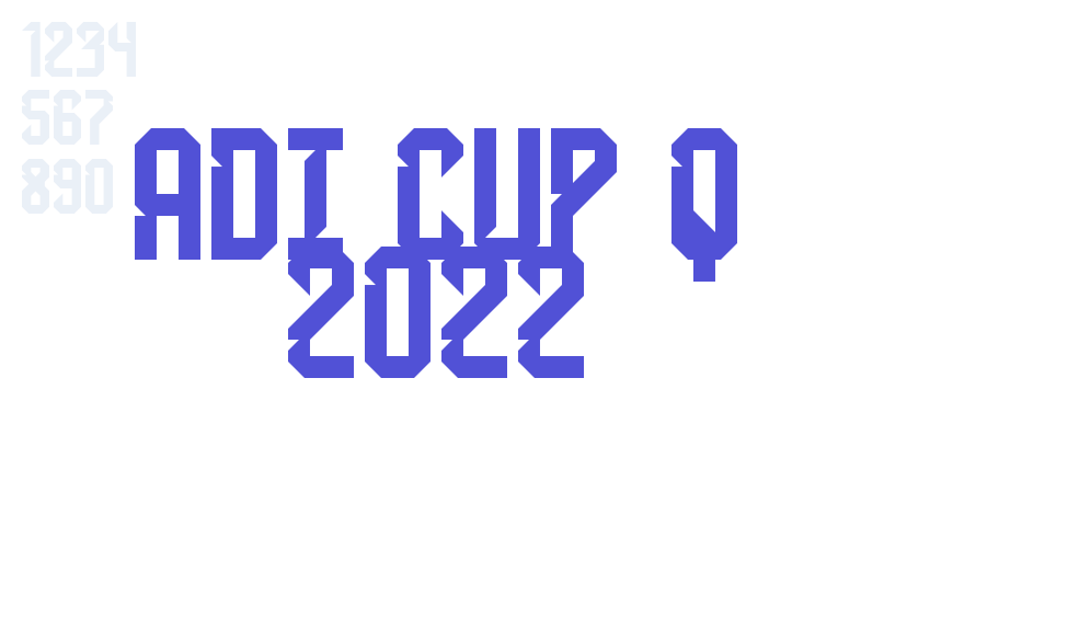 Adi Cup Q 2022-font-download