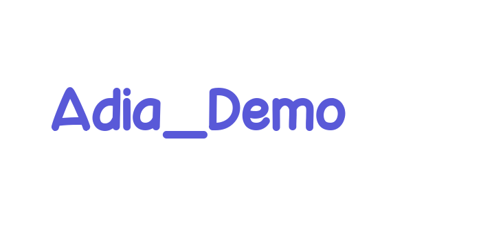 Adia_Demo Font Download