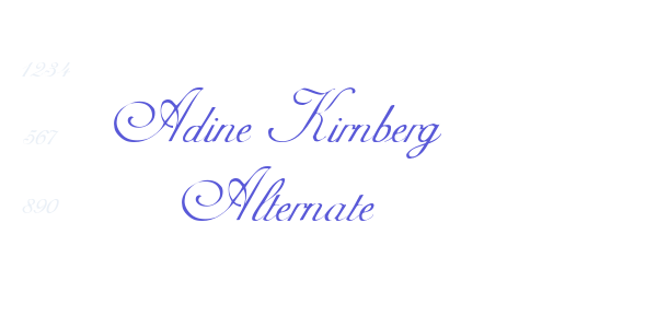 Adine Kirnberg Alternate font free