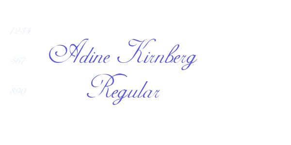 Adine Kirnberg Regular font free