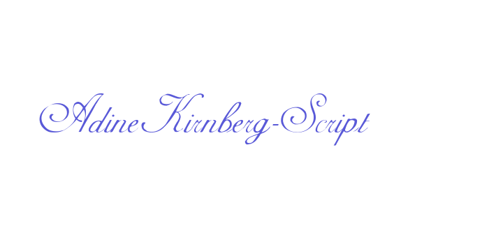 AdineKirnberg-Script Font Download