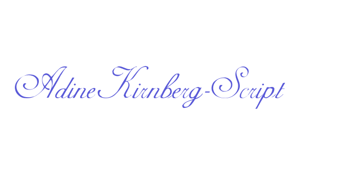 AdineKirnberg-Script Font