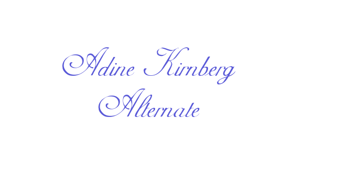 Download Adine Kirnberg Alternate Font