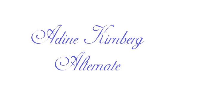 Adine Kirnberg Alternate Font