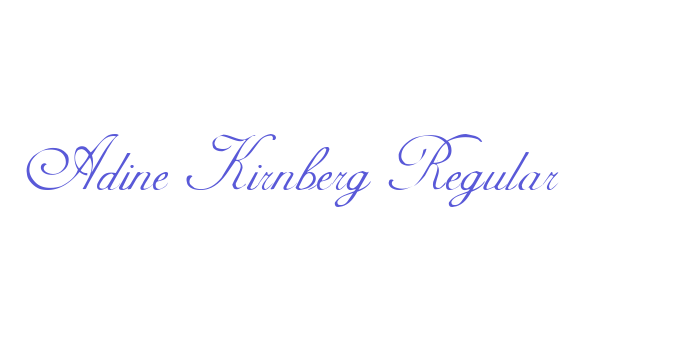 Adine Kirnberg Regular Font Download