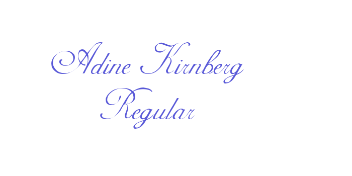 Adine Kirnberg Regular Font