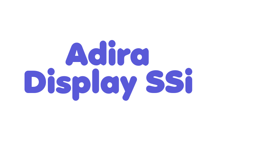 Adira Display SSi Font