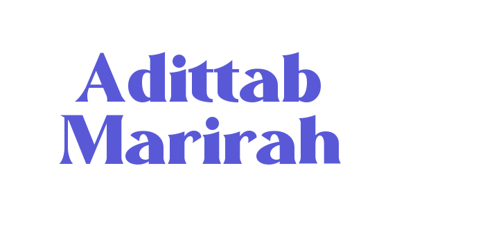 Adittab Marirah Font