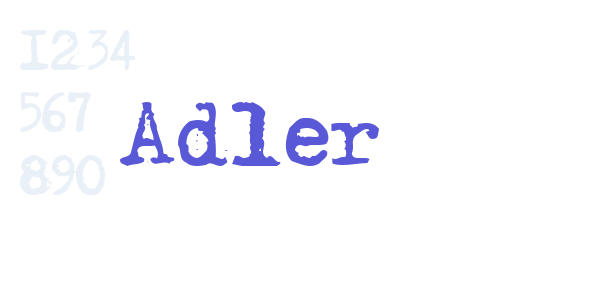 Adler font