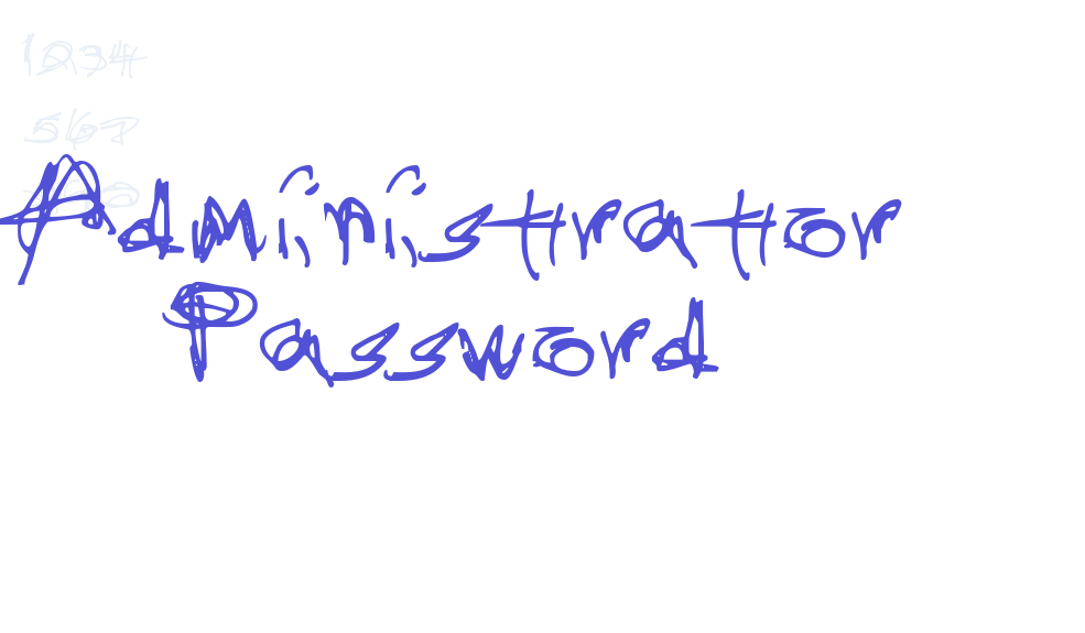 Administrator Password-font-download