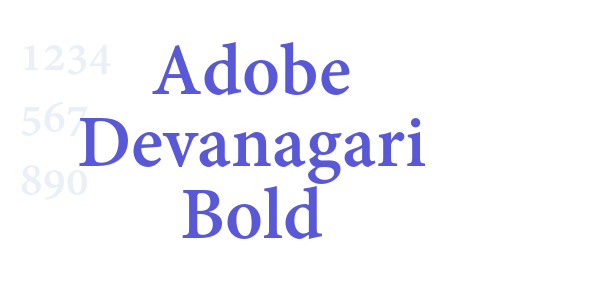 Adobe Devanagari Bold font