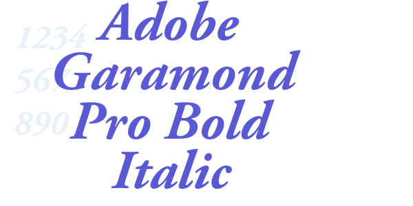 Adobe Garamond Pro Bold Italic font free