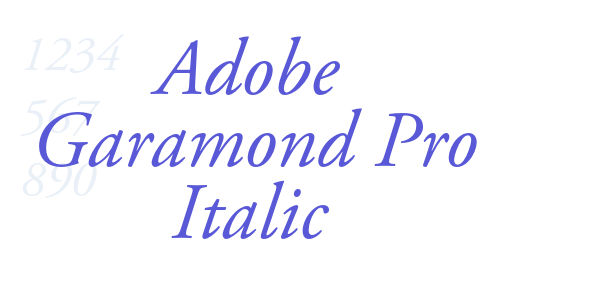 Adobe Garamond Pro Italic font free