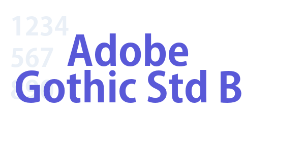 Adobe Gothic Std B font free