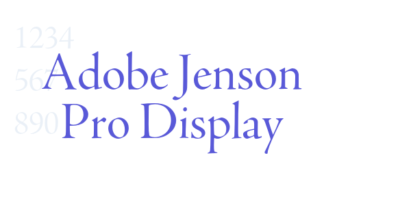 Adobe Jenson Pro Display font free