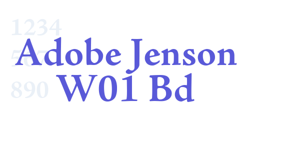 Adobe Jenson W01 Bd font free