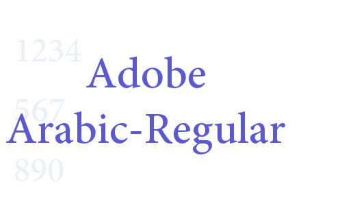 Adobe Arabic-Regular Font Download