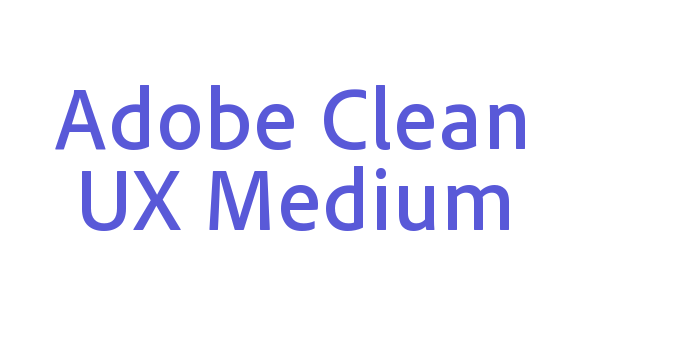 Adobe Clean UX Medium Font Download