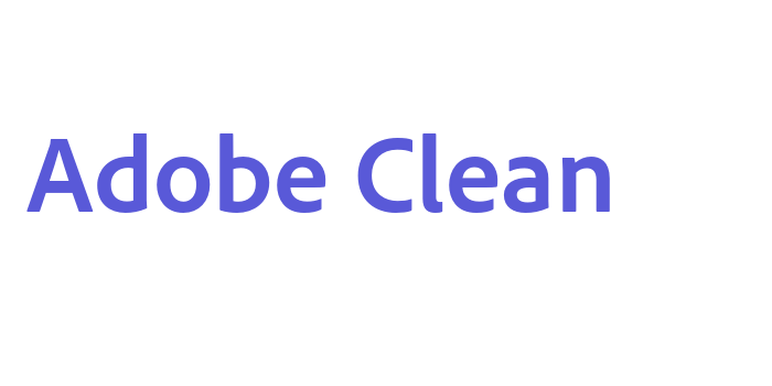 Adobe Clean Font