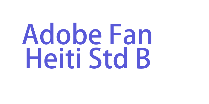 Adobe Fan Heiti Std B Font Download