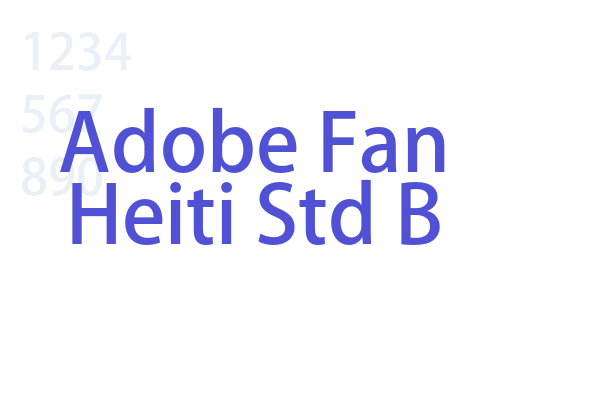 Adobe Fan Heiti Std B