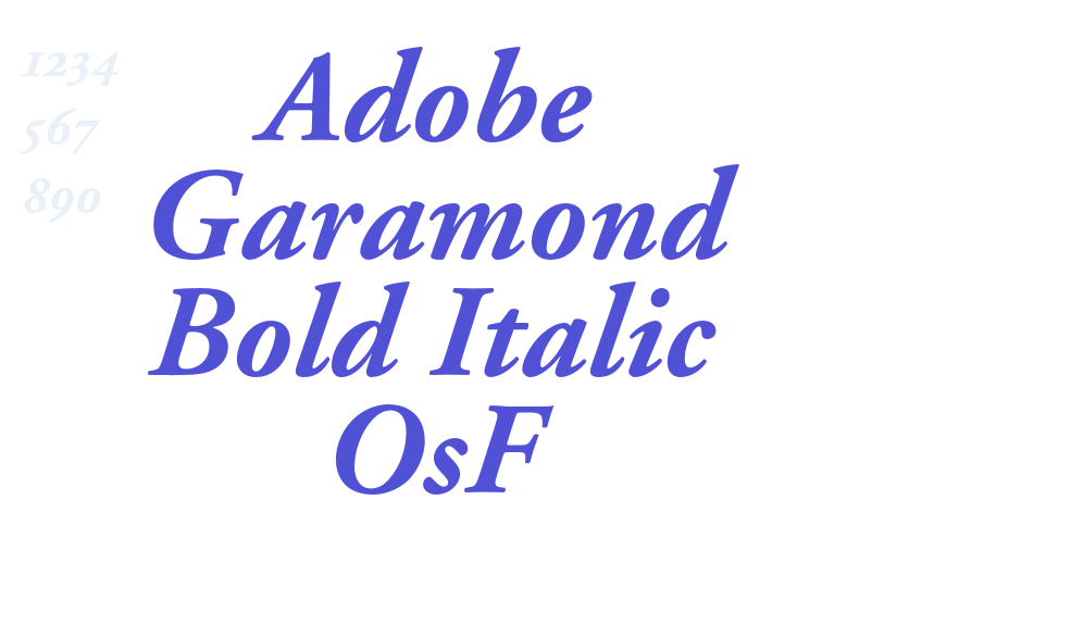 Adobe Garamond Bold Italic OsF-font-download