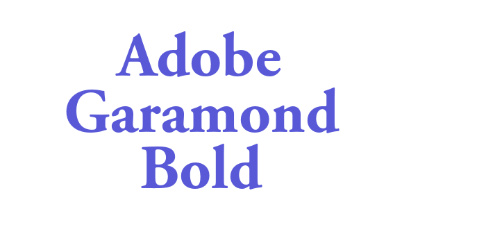 Adobe Garamond Bold Font Download