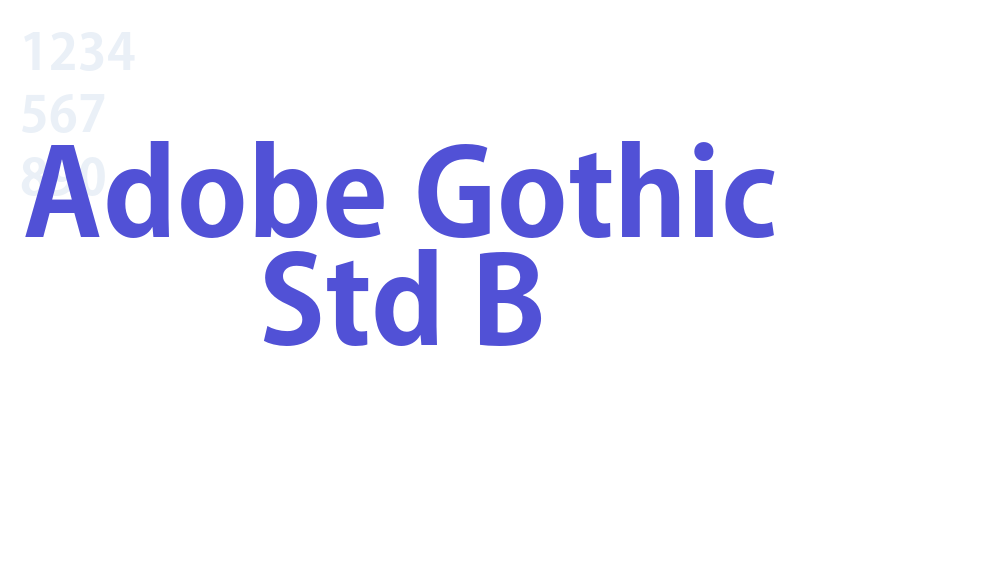 Adobe Gothic Std B-font-download