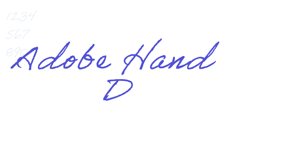 Adobe Hand D-font-download