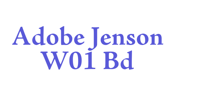 Adobe Jenson W01 Bd Font Download