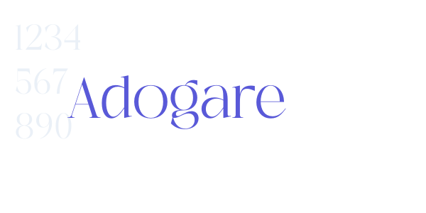 Adogare font free