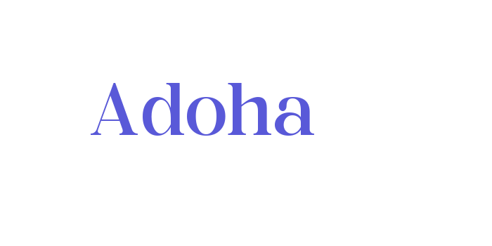 Adoha Font