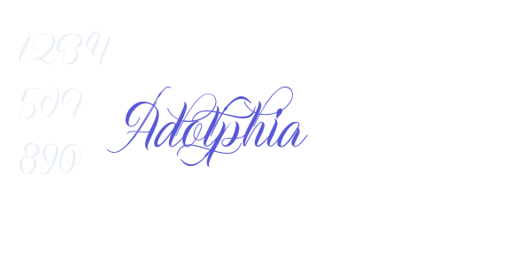 Adolphia font