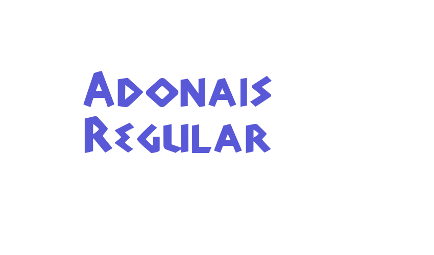 Adonais Regular Font Download